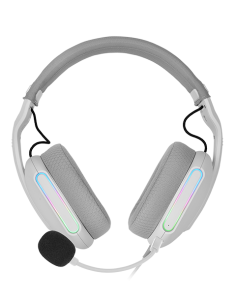 MARSGAMING GAMING CUFFIA+MIC MHPRO WHITE RGB PC MAC...
