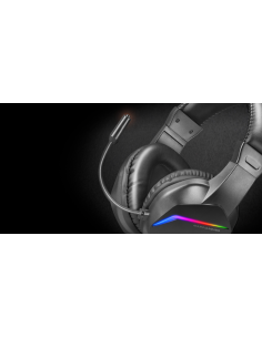MARSGAMING GAMING CUFFIA+MIC MH122 BLACK RGB PC MAC... 2