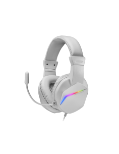 MARSGAMING GAMING CUFFIA+MIC MH122W BIANCA RGB PC MAC...