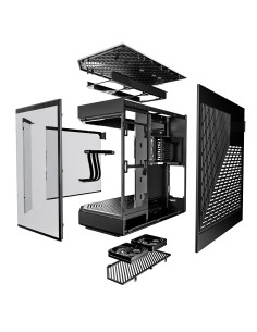 HYTE CASE MID TOWER DC Y60 BLK 3TG 3xF12 Fan CS-HYTE-Y60-B 2