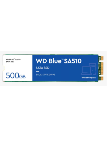 WESTERN DIGITAL SSD BLUE SA510 500GB WDS500G3B0B M2 SATA (SIAE)