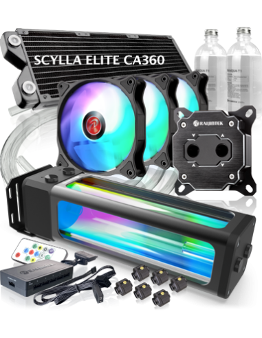 RAIJINTEK DIY KIT SCYLLA ELITE CA360 5V ARGB POMPA+W.BLOCK+RAD.+REFR+FAN+...