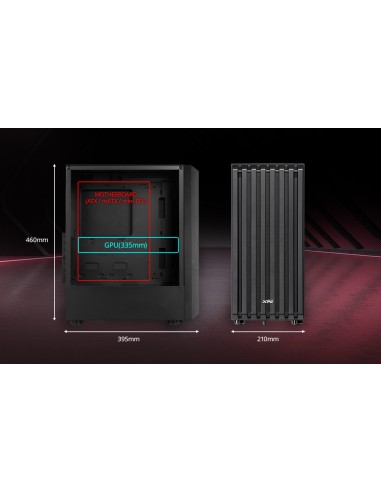 ADATA XPG CASE MID.T VALOR STORM BLACK TG no...