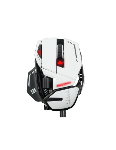 MAD CATZ GAMING MOUSE R.A.T. 8+ WHITE OTTICO ALLUMINIO +16K DPI 11xPUL PRG