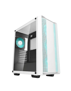 DEEPCOOL CASE MID TOWER CC560 V2 WHITE 3+1x120 LED FAN TG