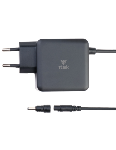 ITEK ALIMENTATORE UNIV. NOTEBOOK 65W 8 conn, GaN SUPER SLIM