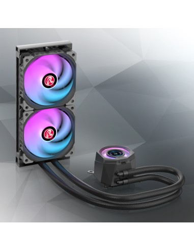 RAIJINTEK RAFF CPU LIQUIDO CYCLOPS 240 BLACK ARGB PWN LCD TFT 1.4 0R10B00230