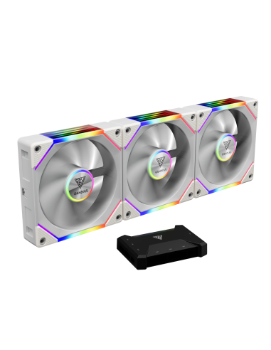 GAMDIAS VENTOLA CASE KIT AEOLUS WHITE P2-1203U 3x120 REVERS ARGB FAN +CTRL AEOL2