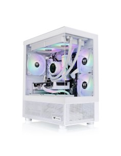 THERMALTAKE CASE MICRO VIEW 170 TG ARGB SNOW 3xARGB FAN