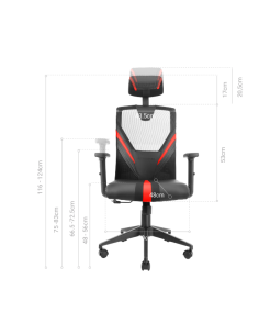 MARSGAMING SEDIA GAMING ERGONOMICA MGC-ERGO WH MAGLIA... 2