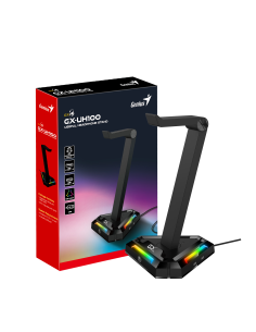 GENIUS PORTA CUFFIA GX-UH100 LED + HUB USB 2