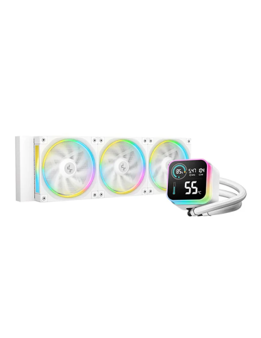 DEEPCOOL RAFF. LIQUIDO LQ360 ARGB BIANCO DISPLAY