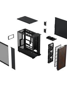 FRACTAL CASE MID TOWER NORTH XL RC CHARCOAL BLACK TG DARK... 2